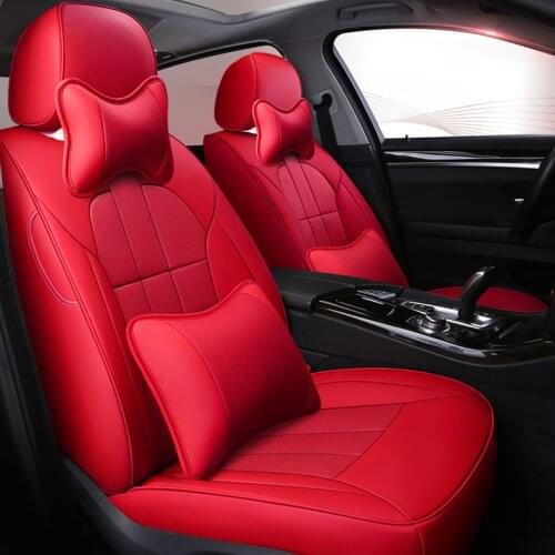 Custom cowhide car seat cover leather for 7 Seats Mitsubishi Outlander Pajero Sport Grandis Toyota Sienna LE XLE car styling