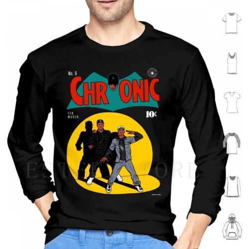 Chronic Hoodies Long Sleeve Dr Dre Dogg Death Row Gangsta Rap Hip Hop 90S 1990S Nostalgia Weed Chronic Compton Nwa