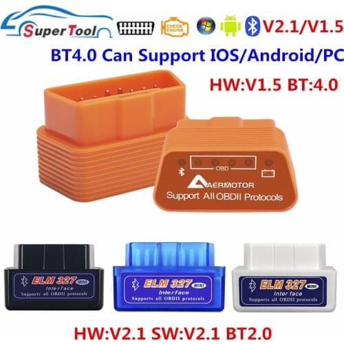 ELM327 Bluetooth V1.5 ELM 327 OBD2 PIC18F25K80 ELM327 Auto Car Diagnostic Tool OBD II 2 ELM327 Bluetooth OBD2 Diagnostic Scanner