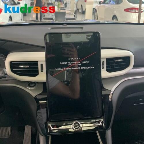 Car Interior Central Air Vent Outlet Cover Trim For Ford Explorer 2020 2021 Carbon Fiber Decoration Trim Sticker Car Accessories