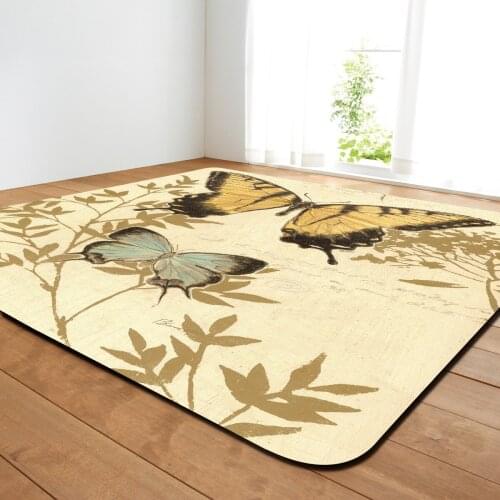 2018 butterfly printed Mat Area rug Bedroom Rugs Mats Carpet Doormat For Hallway Living Room Kitchen Floor Outdoor