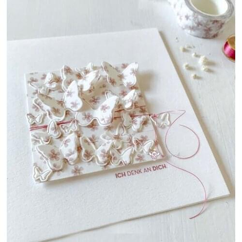 Mmao Crafts Metal Steel Cutting Dies Butterfly group decoration Stencil For DIY Scrapbooking Paper/photo Cards Embossing Dies