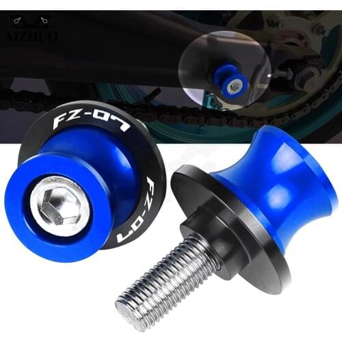 MT 07 6MM Stand Screw FOR YAMAHA MT07 FZ-07 MT 07 2014-2020 CNC Aluminum Motorcycle Accessories Swingarm Slider Spools FZ07 LOGO