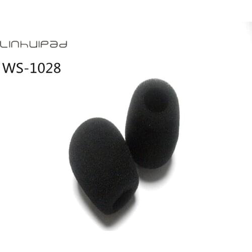 Linhuipad Foam Microphone Windscreen, mic sponge cover 10mm inner diameter & 28mm inner length ,15pcs /lot, Singapore Post