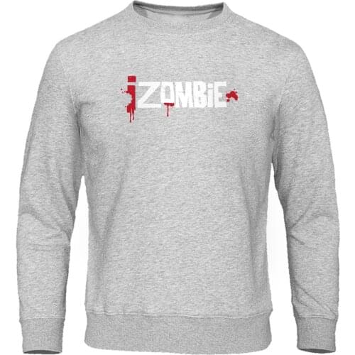 Personalized Sweatshirt Mens Hoodies Fashion Izombie Print Adult Pullover Autumn Raglan Hoody Men Streetwear Hip Hop Tracksuit