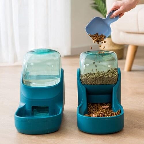 Drinker For Feeder For cats Pet Cat Bowl Automatic Feeder With Water Dispenser Antiskid And Stable High-capacity