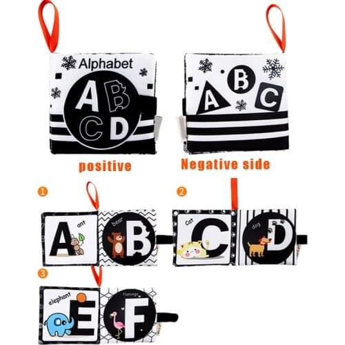 Portable Soft Baby Letter Number Cloth Book Washable Durable Early Education Toys Great Gifts for Infants Kids Teaching Supplies