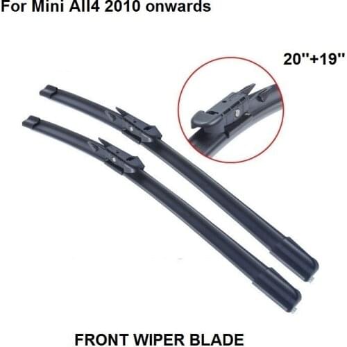 Wiper Blade For Mini All4 2010 onwards 20''+19'' Car Accessories For Auto Cars Rubber Windscreen Windshield Blade