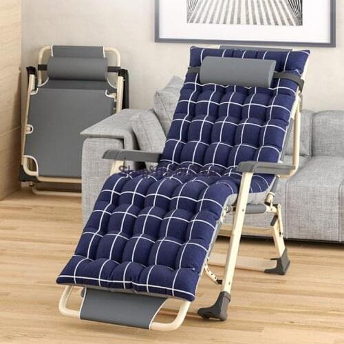 Folding Chair Lunch Break Siesta Bed Balcony Leisure Beach Back Chair Lazy Sofa Portable Sleeping Chair Home