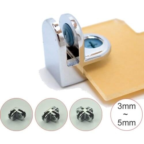 Glass/Acrylic Showcase clamps/clips/connector,Assembly parts,for 3mm/5mm glass/Acrylic,without drilling,DIY Hardware