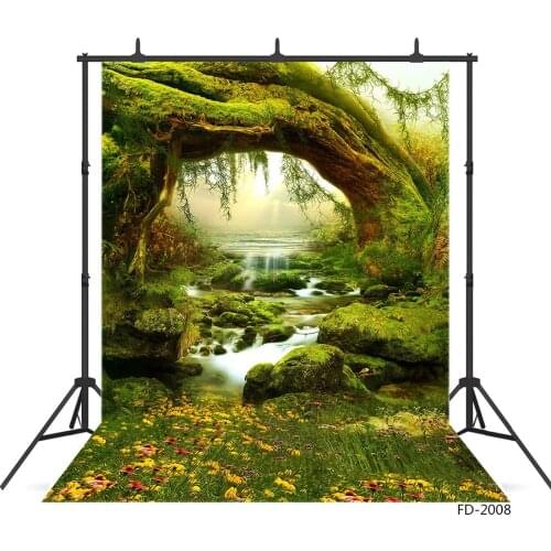Photo Studio Photographic Backgrounds Forest Water Wonderland Fabric Vinyl Photo Backdrops for sale Photography Baby Photocall