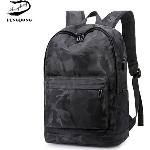 Large Capacity 15.6 Inch Computer Laptop Backpack Fashion Camouflage Men Travel Bagpack School Bags For Teenage Boys 2021 Cool