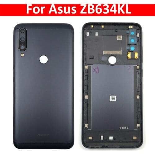 10Pcs/Lot, Back Battery Door Rear Housing Cover Case For Asus Zenfone Max Plus (M2) ZB634KL A001D With Camera Lens Side Button