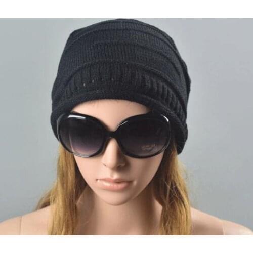 120pcs/lot 2015 new fashion knit casual striped beanie/skullies