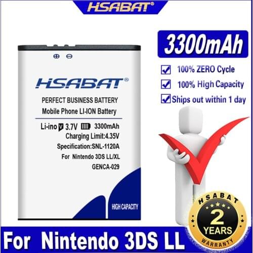HSABAT 3DS LL 3300mAh Battery for Nintendo 3DS LL for Nintendo 3DS XL Batteries