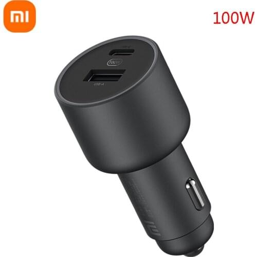 Xiaomi Car Charger 100W/37W 5V 3A Dual USB Fast Charging QC Charger Adapter For iPhone Samsung Huawei Xiaomi 10 Smartphone