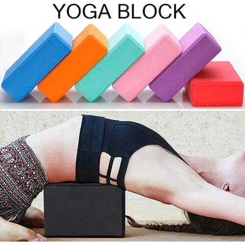 EVA Yoga Blocks Foam Brick Training Exercise Fitness Tool Gym Yoga Bolster Pillow Body Shape Building Training Workout Equipment