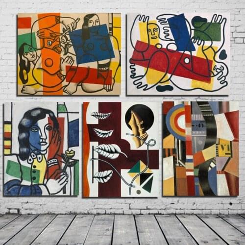 The Great Fernand Legor Parade Canvas Painting Posters Prints Marble Wall Art Painting Decorative Picture Modern Home Decoration