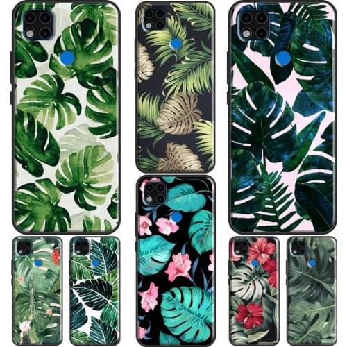 Monstera Flower Tropical Green Leaves Case For Xiaomi Redmi Note 10 Pro Note 7 8 9 Pro 8T 9S Back Cover For Redmi 9C 9A 9T 7A 8A