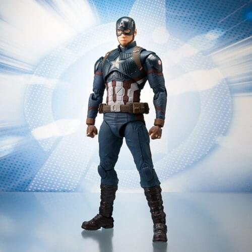 Captain America Action Figure Marvel SHF Avengers Endgame Model Toys