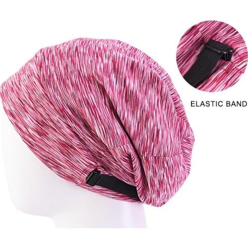 Hot Sale Adjustable Satin Hair Cap For Sleeping Lining Night Hat Confinement Bonnet Yoga Cloth Styling Sports Hood Turban