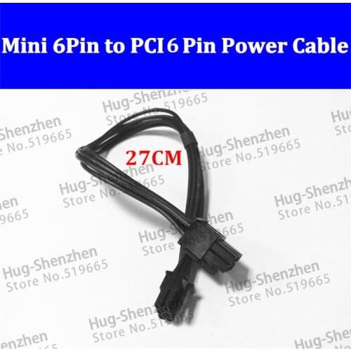 Mac pro G5 mini 6pin to pcie 6pin 6 pin video card power cable support for GTX480 gtx680--5pcs/lot