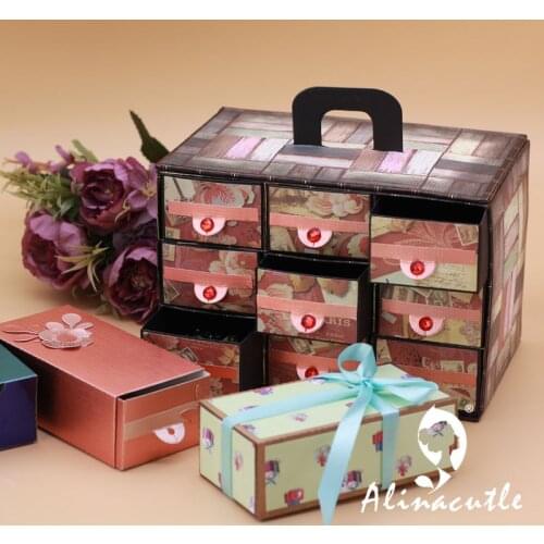 Metal Cutting die Cut storage drawer Gift Box case Scrapbooking Paper Craft Handmade Card Album Punch Art Cutter Alinacutle Die