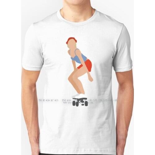 Natalie Cook On A Skateboard T Shirt 100% Pure Cotton Cameron Diaz Charlies Angels Movie Hollywood Star Fashion 90s 2000s Style