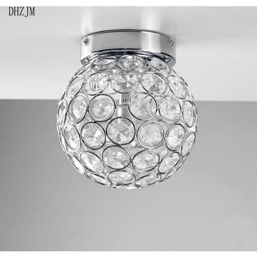 Special post led warm round creative Modern LED Ceiling Light For Living Room Surface Mounted Crystal Abajur Ceiling Light