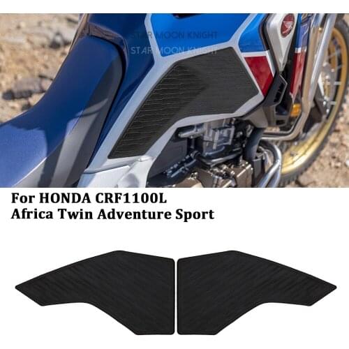For Honda CRF1100L Africa Twin Adventure Sport Motorcycle Non-Slip Side Fuel Tank Stickers Waterproof Pad Rubber Sticker