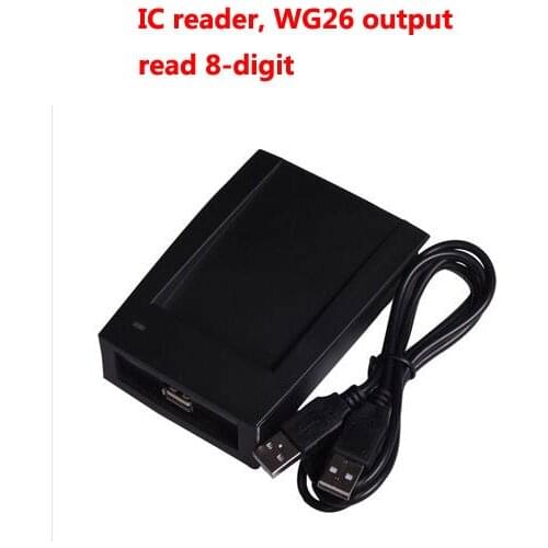 RFID reader USB desk-top reader IC card reader 13.56M S50 Read 8-digit wg26 output sn:09C-MF-8,min:20pc