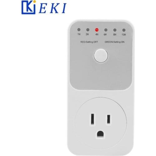 US Plug Countdown Timer Socket Switch Smart Control Plug-In Socket Auto Shut Off Outlet Automaticl Turn Off Electronic 110V 15A