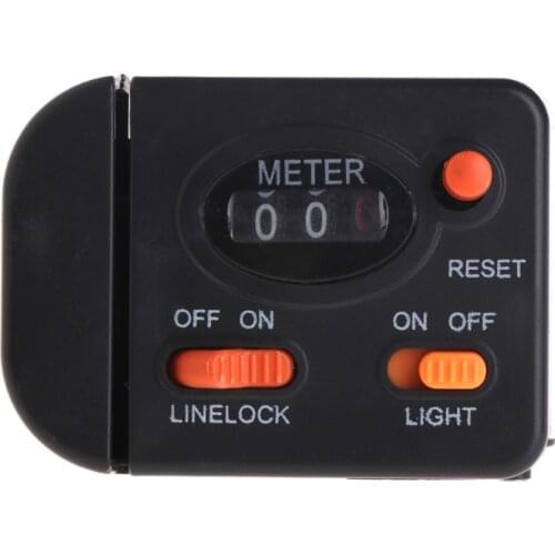 Fishing Line Counter Clip On Rod Meter Gauge Depth Finder Digital Jigging 99.9m