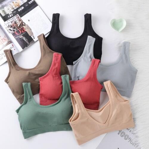 Sexy Bra Fashion Girls Yoga Tops Sports Bras Fitness Breathable Gym Running Sport Bra Cotton Women Tops Sujetador Deportivo