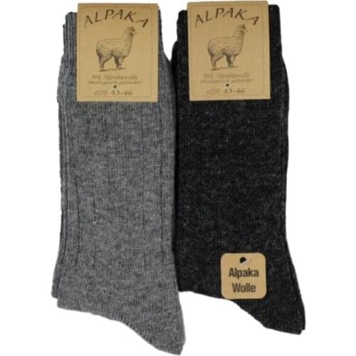 2'li Woolen Winter Stockings Fine Mesh Gray Black High Quality Winter Warm Socks High Quality Luxury Men 'S Women 'S Sock Gift Comfortable