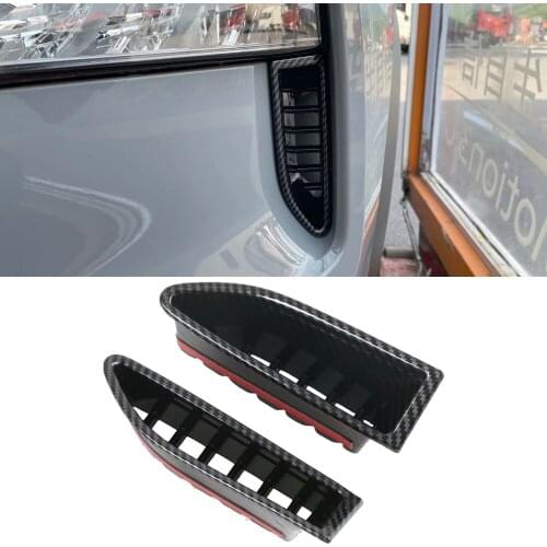 Car Styling 2PCS Carbon Fiber Printed Front Head Light Eyelid Molding Cover Trim for Nissan Rogue X-Trail T33 2021 2022