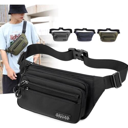 Brand Nylon Waterproof Mens Waist Packs 2020 New Boy Outdoor Travel Waist Bag Unisex Chest Bag Storage Pocket Male Dropshipping