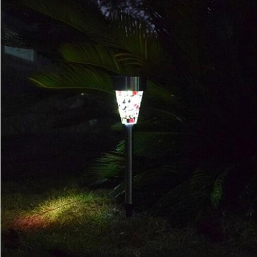 LED Outdoor Solar Light panel LED Mosaic Light Spotlight Landscape Garden Yard Path Lawn Solar Lamps Outdoor Grounding Light