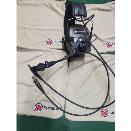 TAC-SKY Tactical Hunting Dual Communication Silicone Earmuffs TCI LIBERATOR 1 Noise Reduction Pickup Walkie Talkie Headset