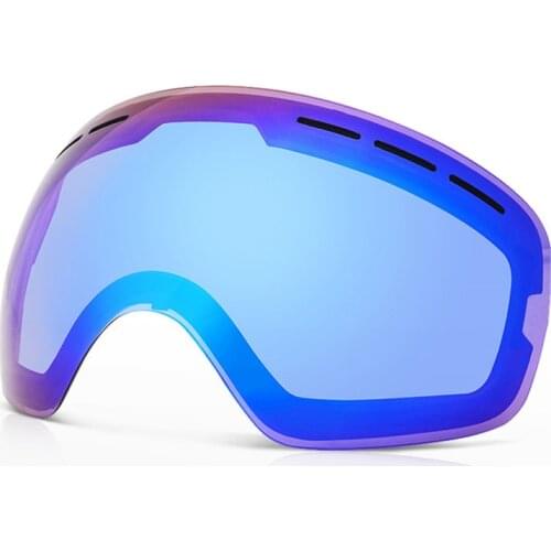 Lens Only)Ski Goggles Lens For Anti-fog UV400 Big Spherical Ski Glasses Snow Goggles Eyewear Lenses Replacement