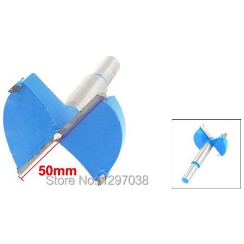 Woodworker Round Shank Carbide Tip 50mm Cutting Dia Hinge Boring Bit