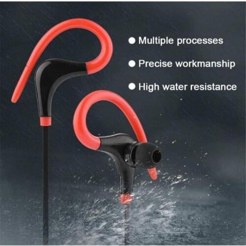 Waterproof Sport Ear Hook Earphone Sports Handsfree Music Headset Portable Stereo Bluetooth Sports Running Earphone With Mic
