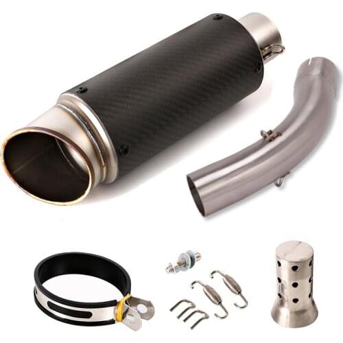 Motorcycle Exhaust System Slip on Exhaust Muffler Escape Middle Link Pipe for Kawasaki Versys 1000 2019 2020