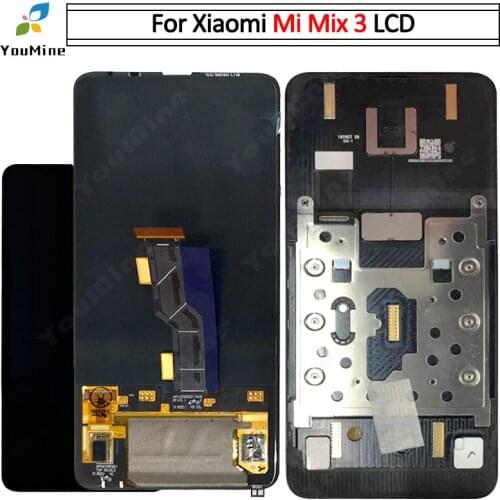 For Xiaomi Mi Mix 3 LCD Display Touch Screen Digitizer Assembly With Frame Replacement Parts For Xiaomi Mi MIX3 LCD