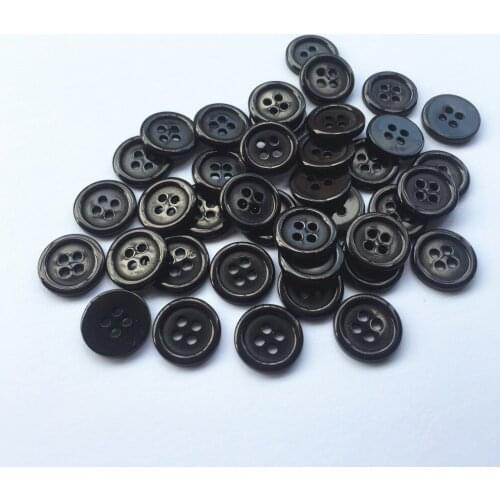 1000pcs 12.5mm Black White Round Button 4 Holes Flatback Resin Buttons DIY Handmade Sewing Accessories For Scrapbooking