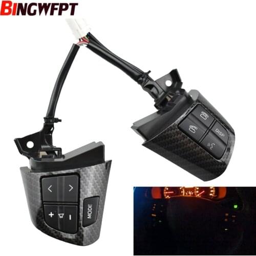 84250-02230 for Toyota Corolla 2010-2013 Carbon Fiber Steering Wheel Remote Control Switch Audio Control Button