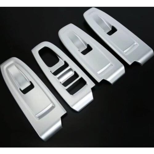 ABS Carbon Fiber Colour Car Inner Window Switch Panel Decoration Cover Trim For Subaru XV 2018 2019 Car-Styling Accessories