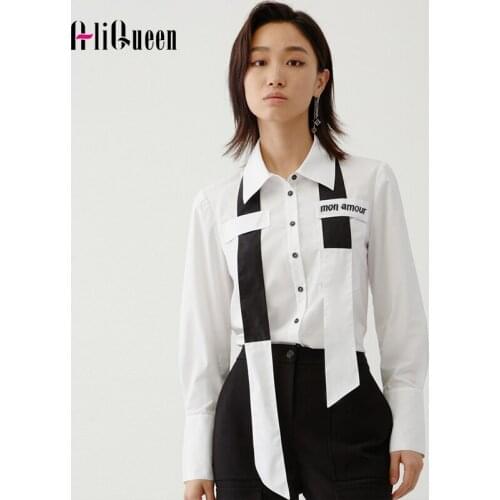 AliQueen Blouses With Tie