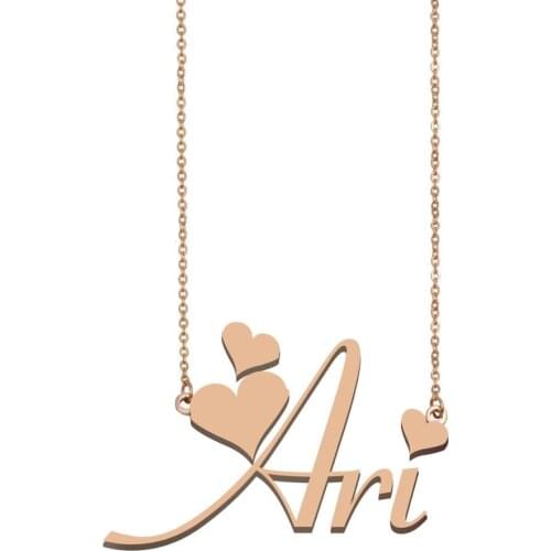 Ari Name Necklace, Custom Name Necklace for Women Girls Best Friends Birthday Wedding Christmas Mother Days Gift