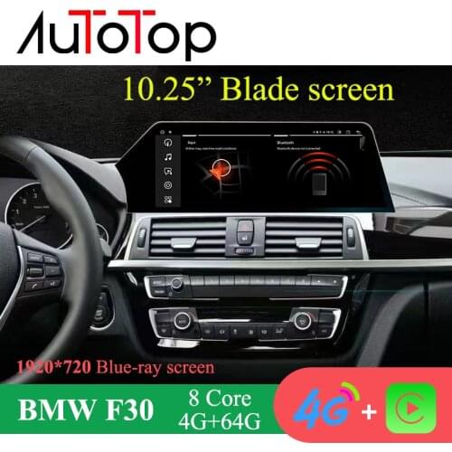 AUTOTOP BMW F30 Android 10.0 2Din Car Multimedia Player 10.25" Blue-Ray 1920*720P Screen for BMW 3/4 Series F31 F32 F33 F34 F36